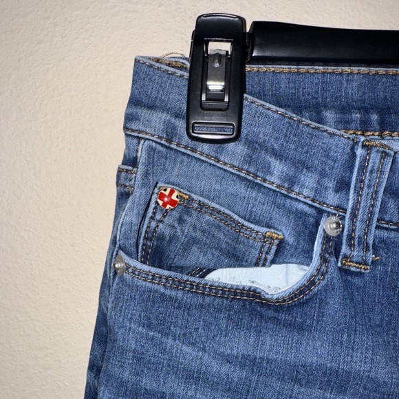 Hudson Women's 27 Skinny Jeans Blue Medium Wash High Rise Ankle Denim 28" Inseam - Picture 2 of 7